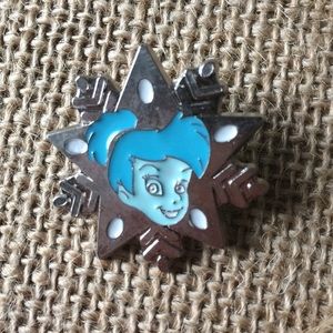 Hidden Mickey Tinkerbell Snowflake Enamel Pin